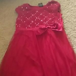 Red kids dress